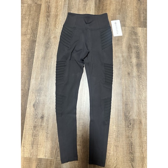 Athleta NWT DELANCEY MOTO TIGHT XXS - Picture 1 of 5